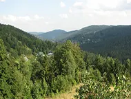Výhled na Josefov Důl z turistické stezky